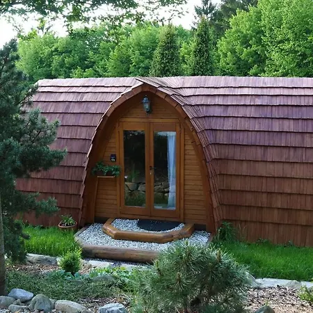 Glamp V Hluboké - Yurts and Wooden Houses Vsetín Exterior foto