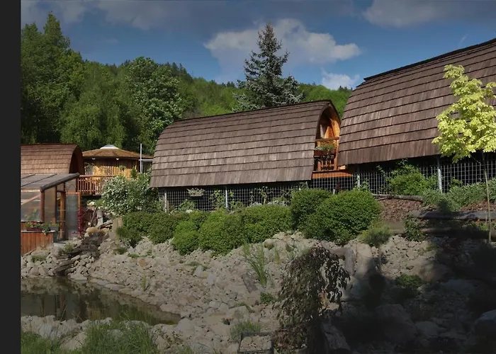 Glamp V Hluboké - Yurts and Wooden Houses